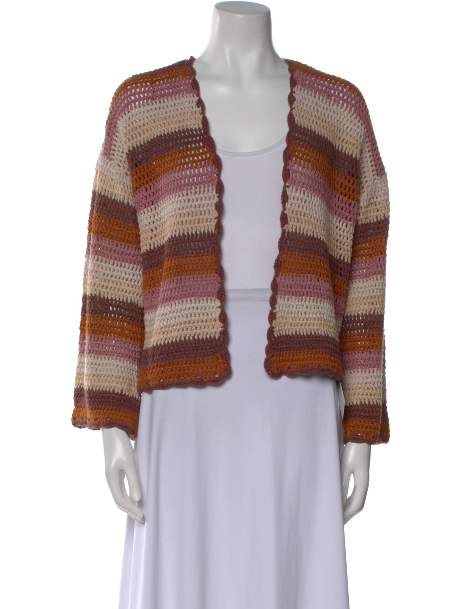 Xirena Striped Open Front Sweater