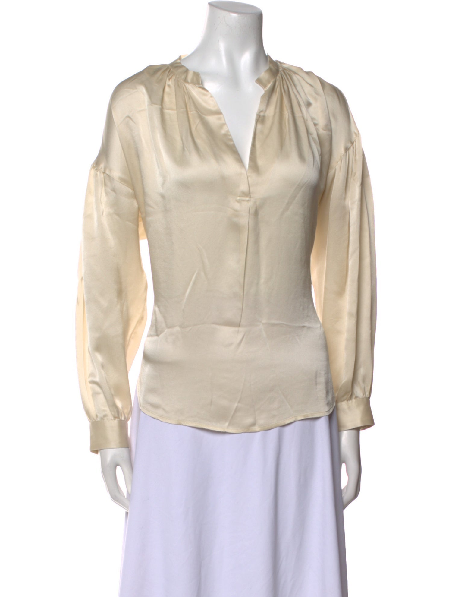 Xirena Silk V-Neck Blouse