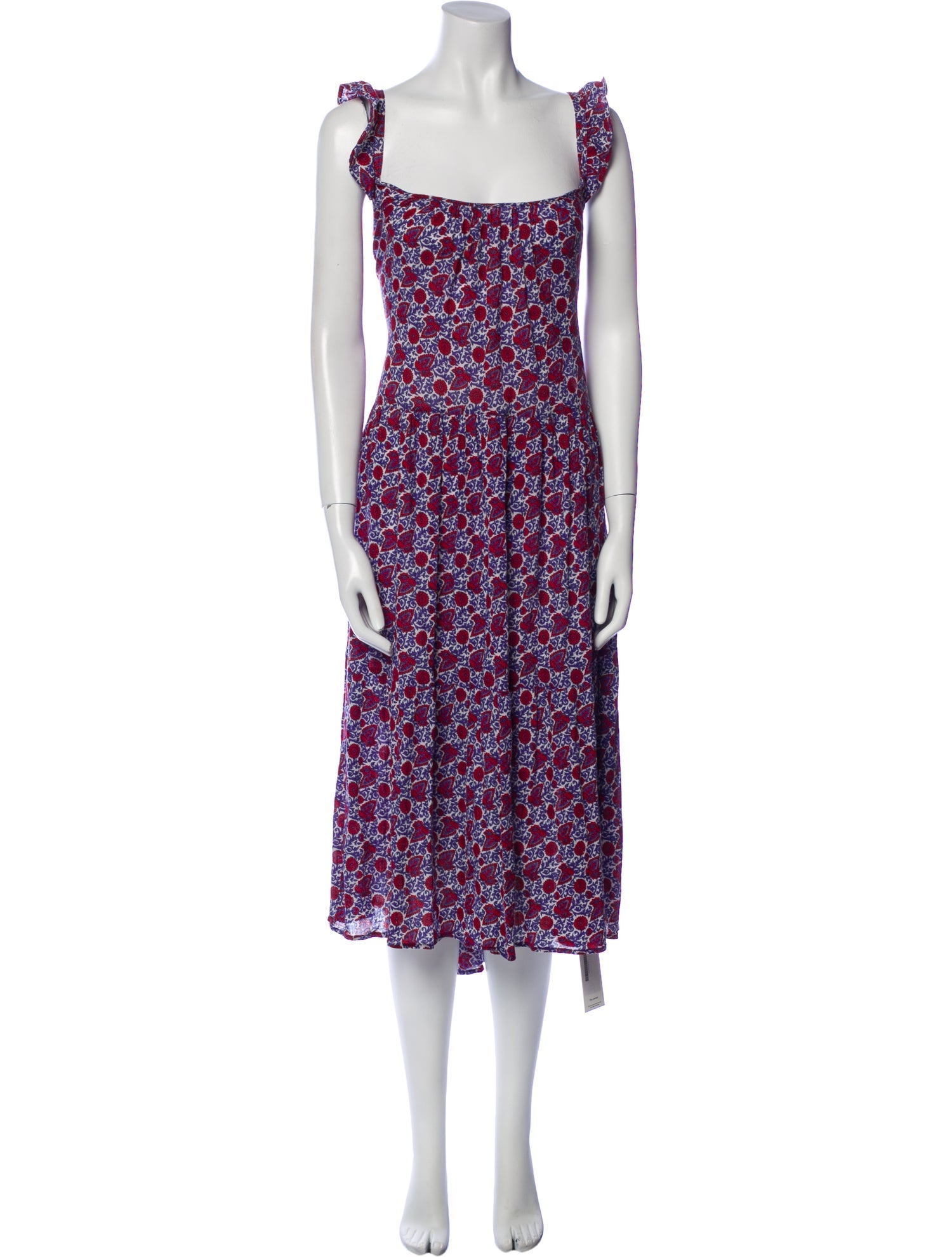 Xirena Floral Print Midi Length Dress