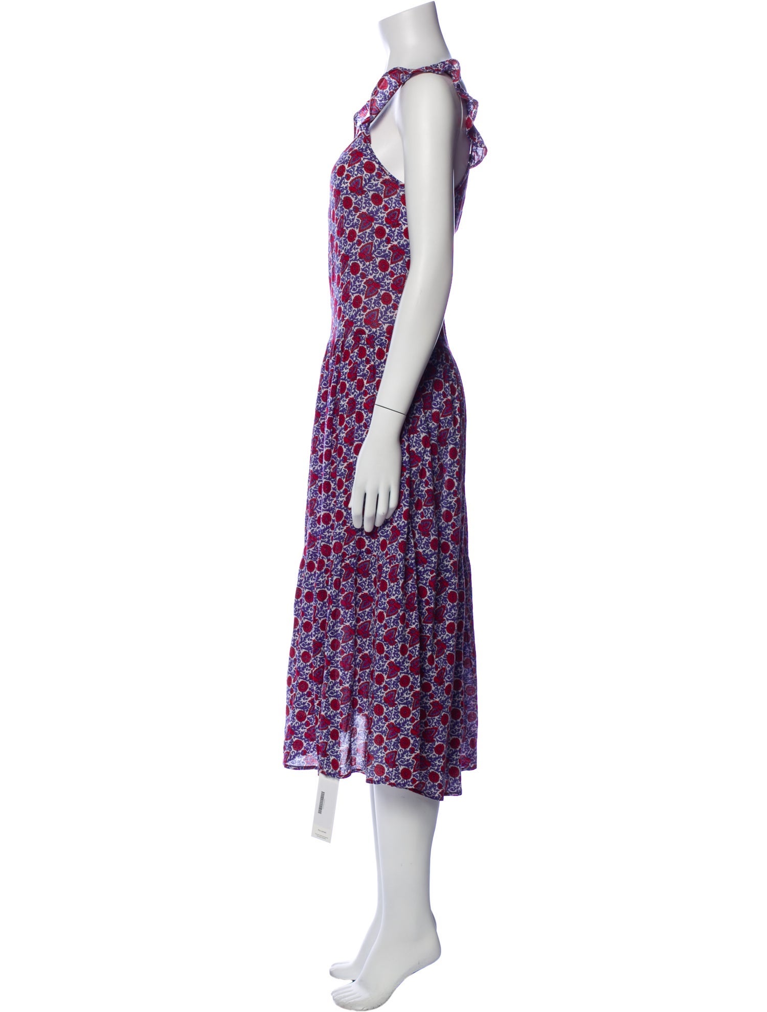 Xirena Floral Print Midi Length Dress
