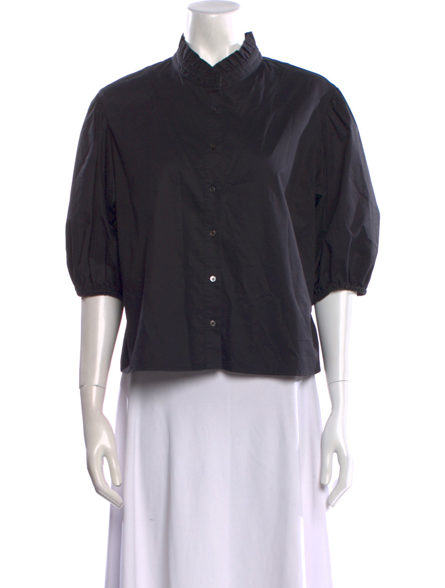 Xirena Three-Quarter Sleeve Crop Top