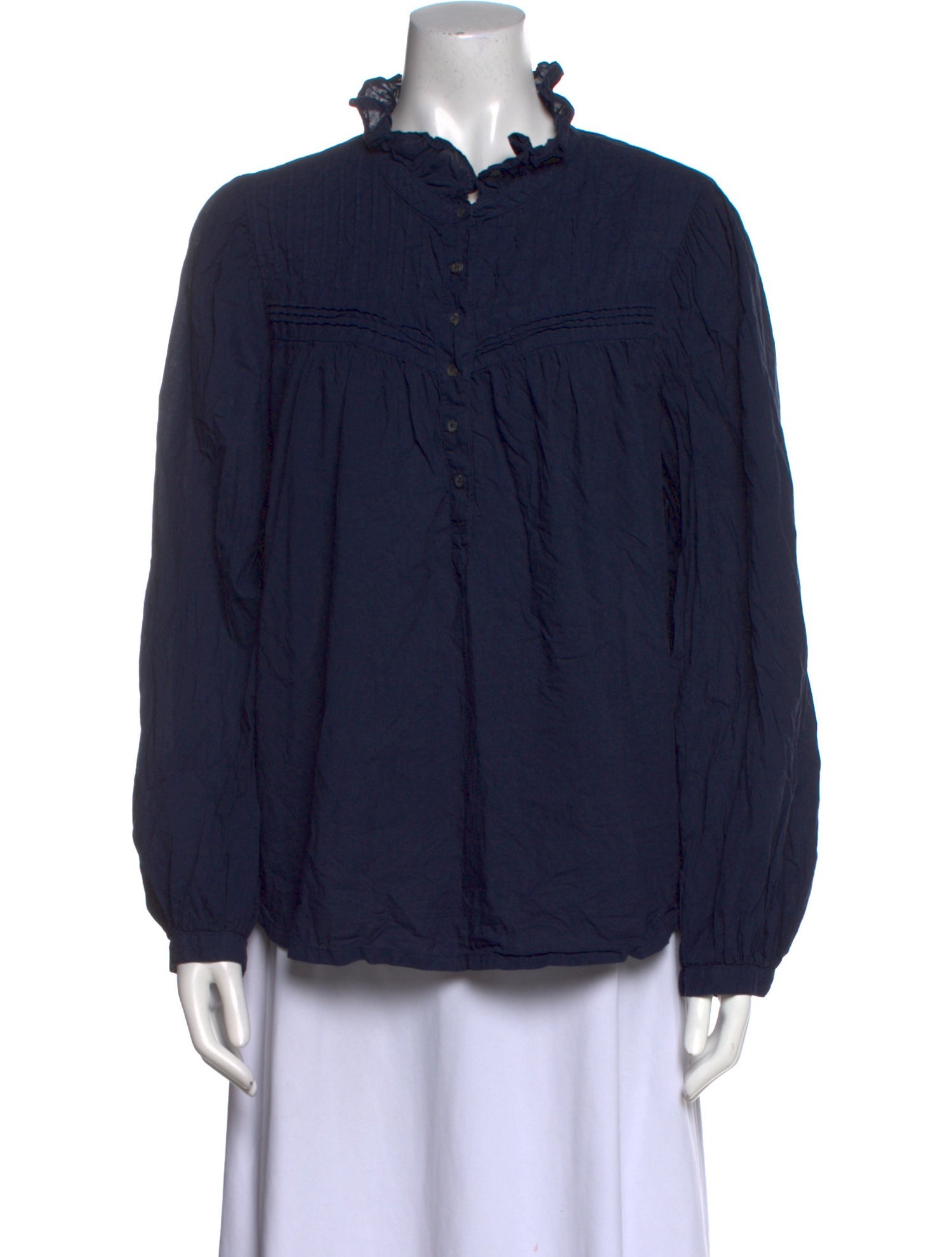 Xirena Mock Neck Long Sleeve Blouse