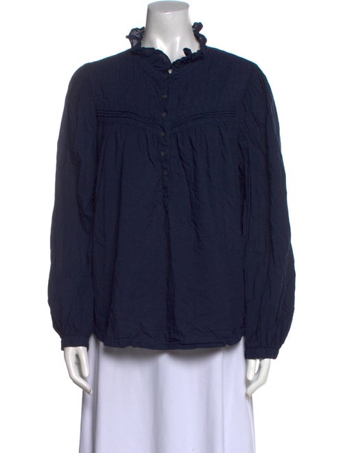 Xirena Mock Neck Long Sleeve Blouse