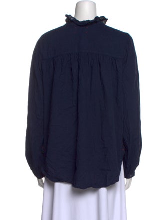 Xirena Mock Neck Long Sleeve Blouse