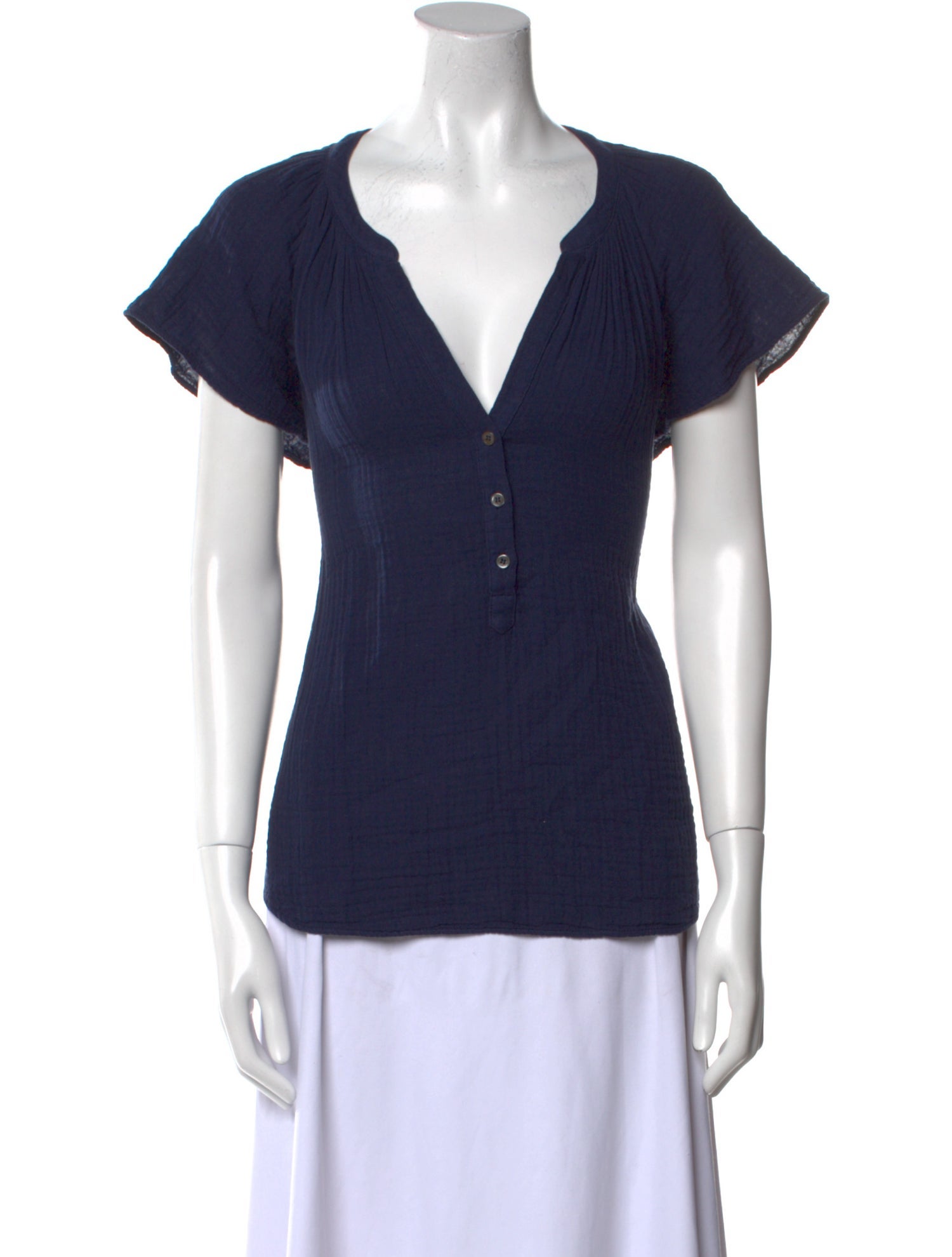 Xirena V-Neck Short Sleeve Top