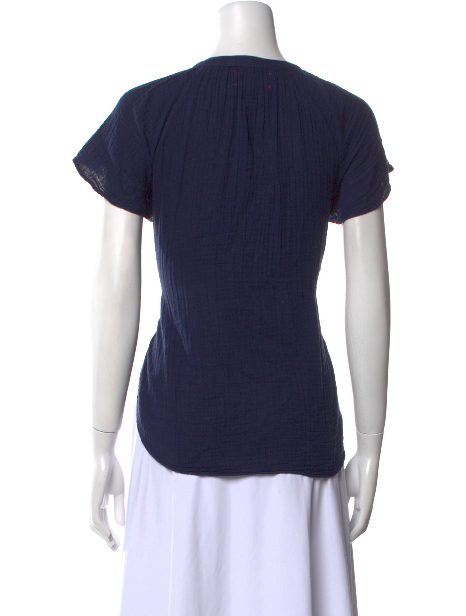 Xirena V-Neck Short Sleeve Top