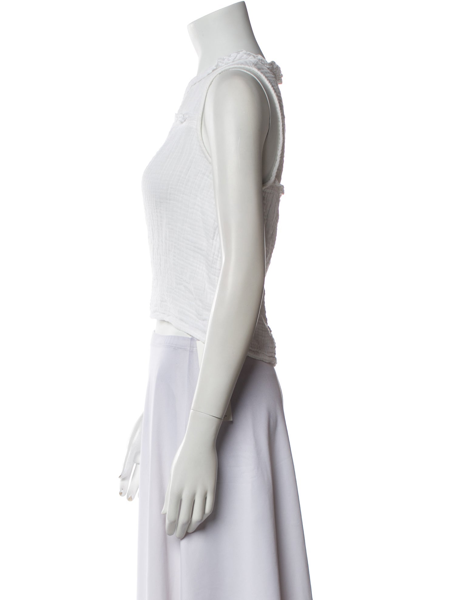 Xirena V-Neck Sleeveless Crop Top