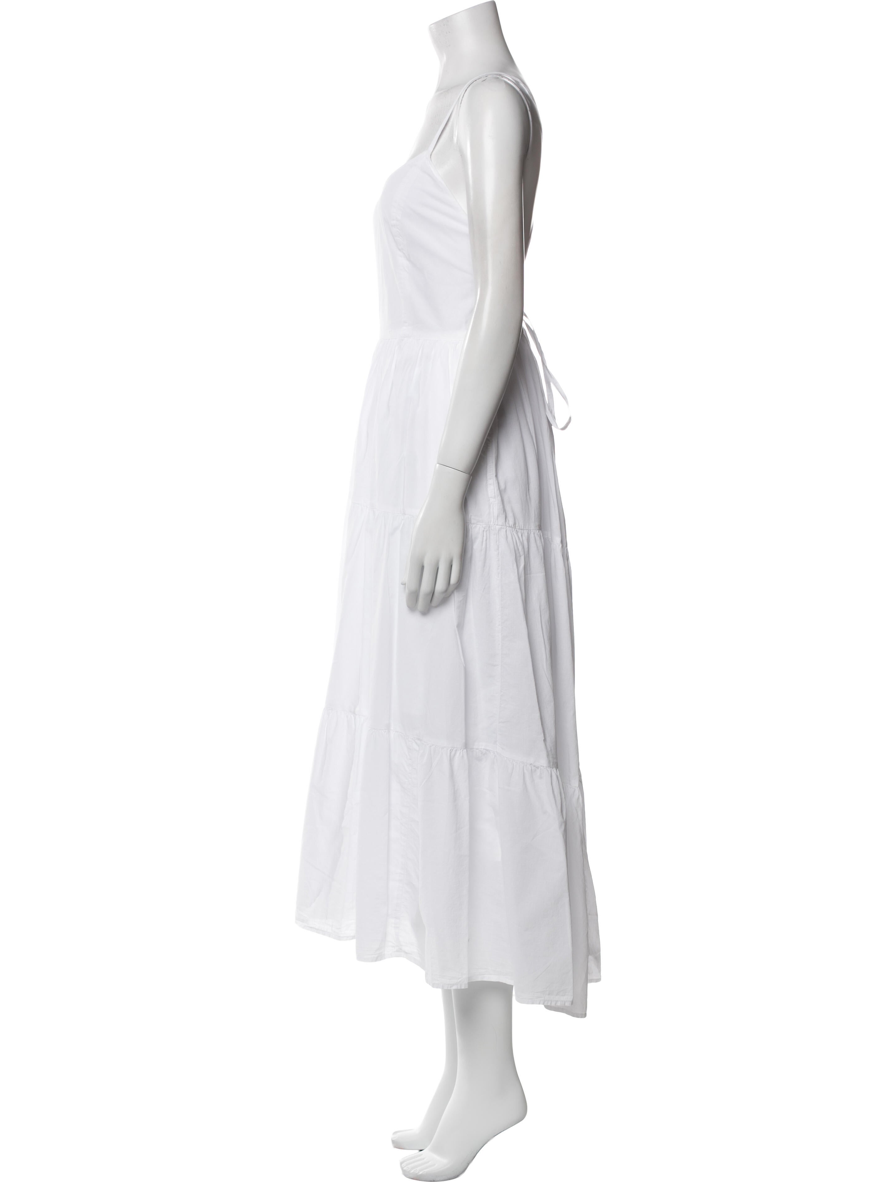 Xirena Square Neckline Midi Length Dress