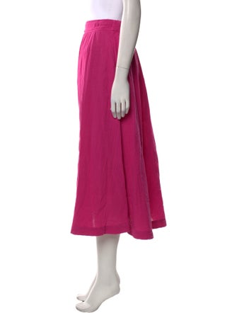 Xirena Pleated Accents Midi Length Skirt