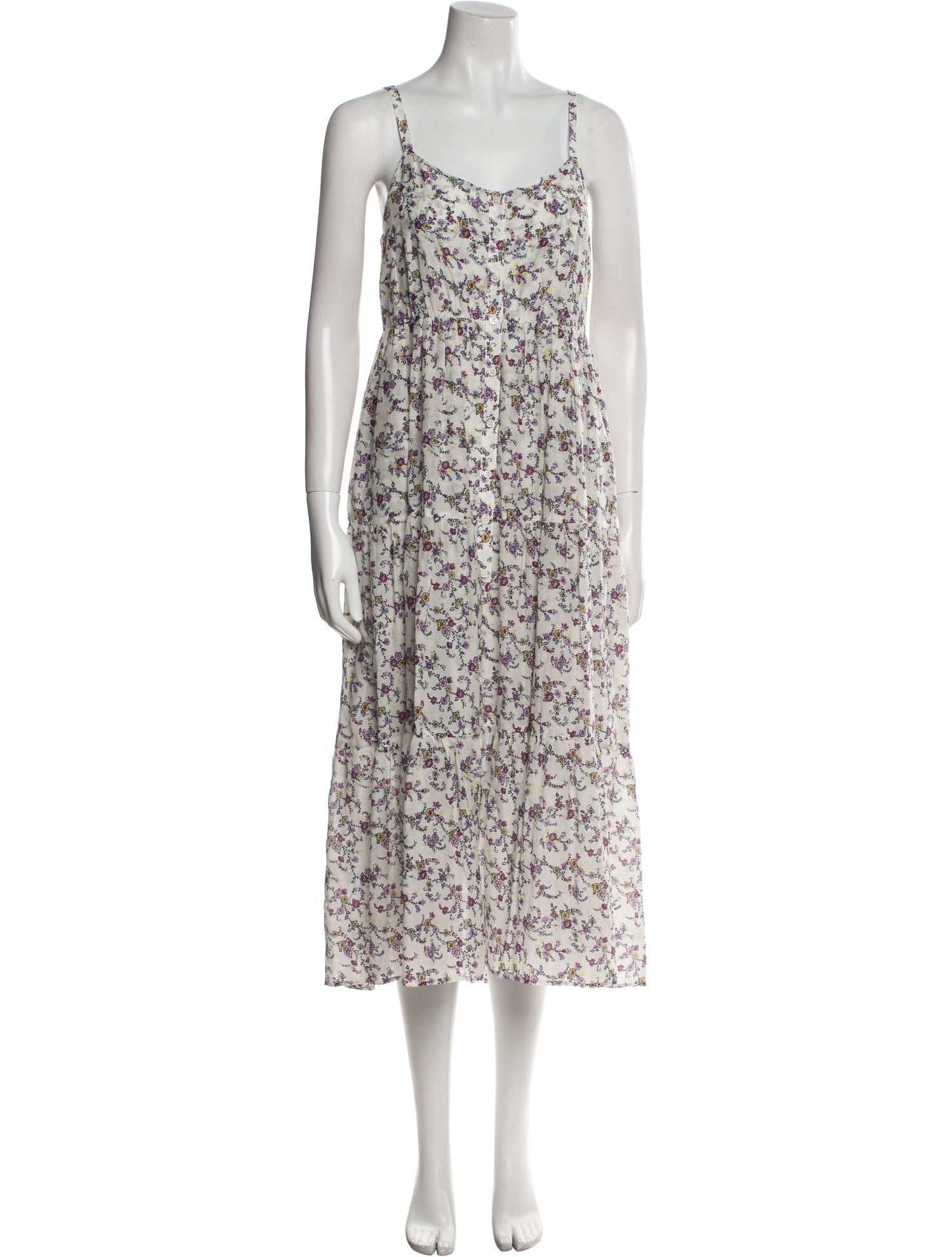 Xirena Floral Print Midi Length Dress w/ Tags