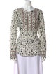 Xirena Printed Scoop Neck Blouse