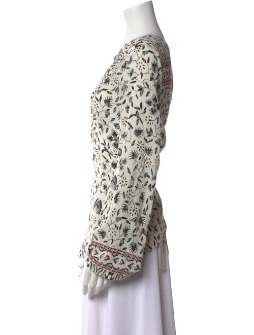 Xirena Printed Scoop Neck Blouse