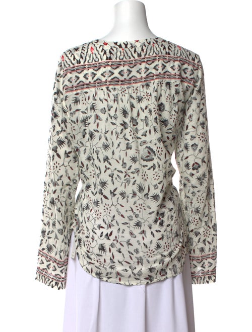 Xirena Printed Scoop Neck Blouse
