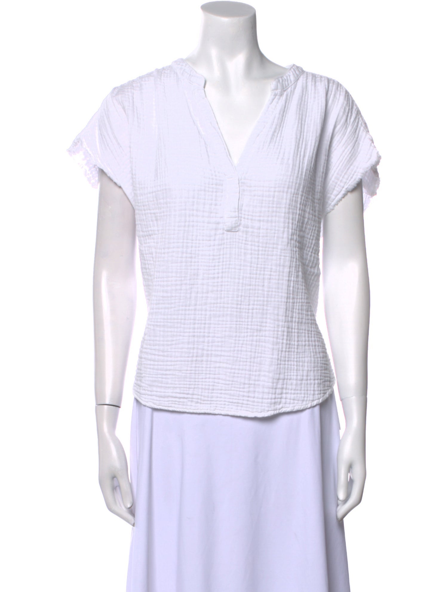 Xirena V-Neck Short Sleeve Top