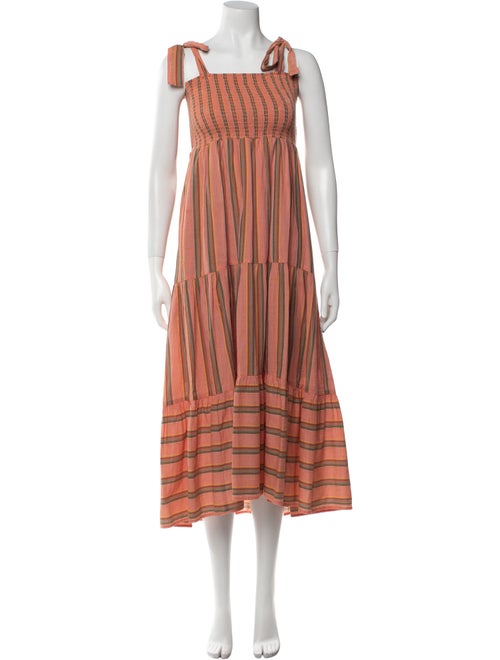 Xirena Striped Midi Length Dress