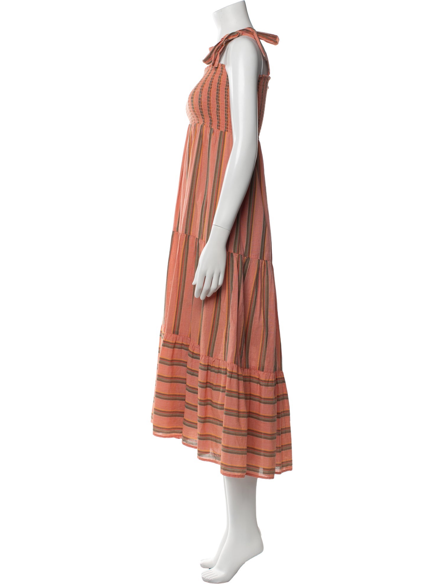 Xirena Striped Midi Length Dress