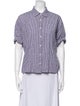 Xirena Plaid Print Short Sleeve Button-Up Top
