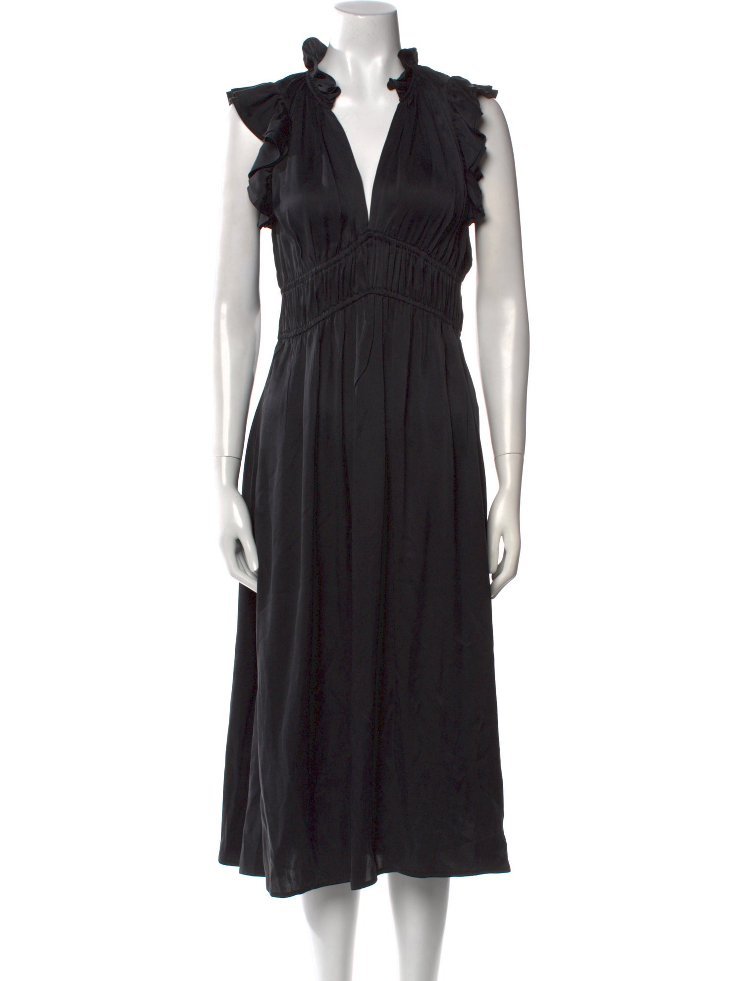 Xirena V-Neck Midi Length Dress