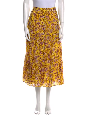 Xirena Printed Midi Length Skirt