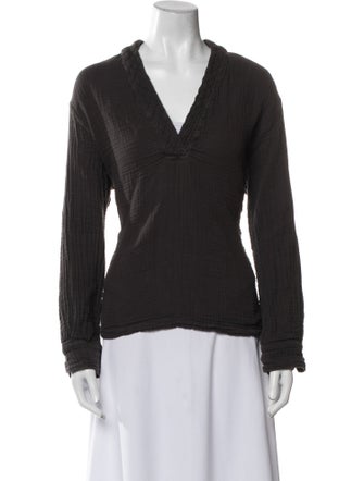 Xirena V-Neck Long Sleeve Top