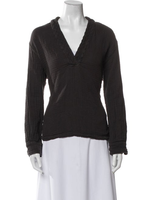 Xirena V-Neck Long Sleeve Top