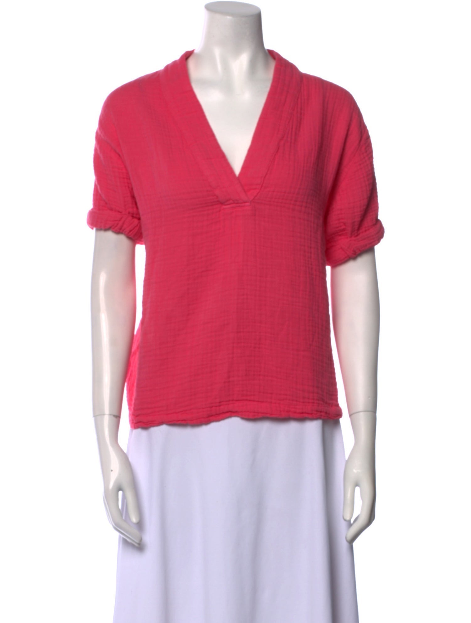 Xirena V-Neck Short Sleeve Top