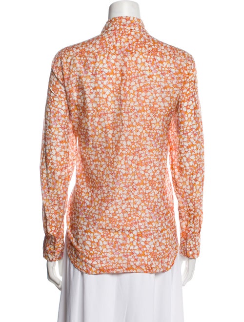Xirena Floral Print Long Sleeve Button-Up Top