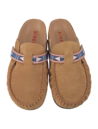 Xirena Suede Printed Mules