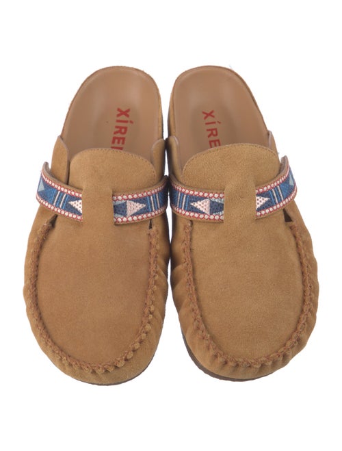 Xirena Suede Printed Mules