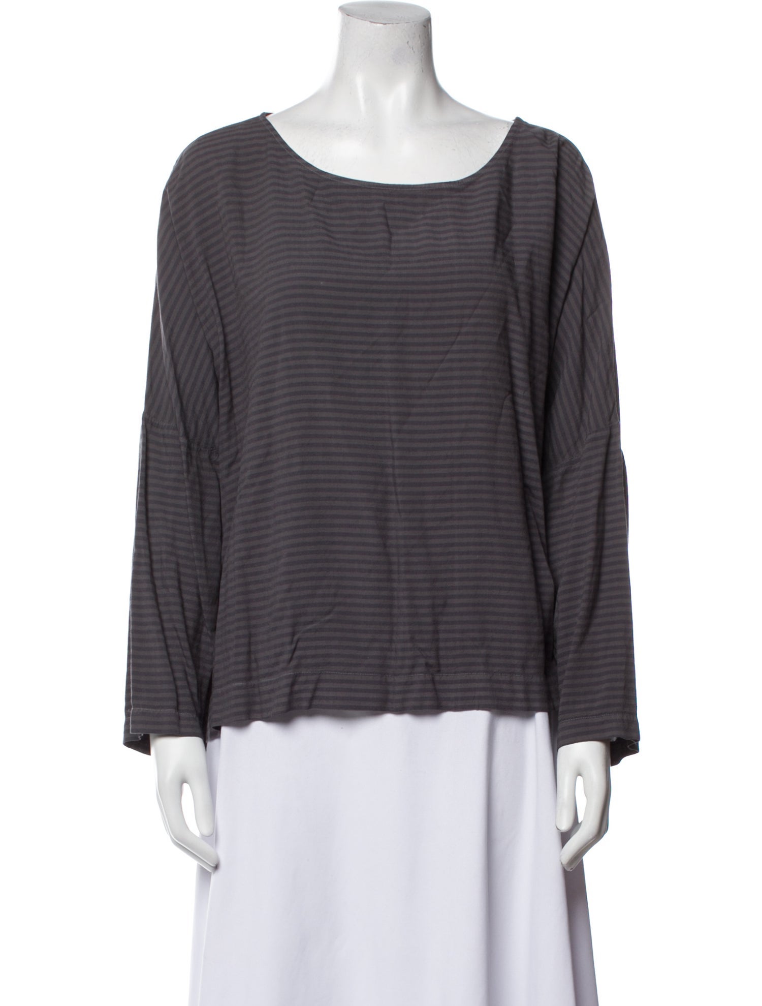 Xirena Striped Scoop Neck Blouse