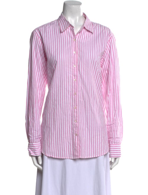 Xirena Striped Long Sleeve Button-Up Top