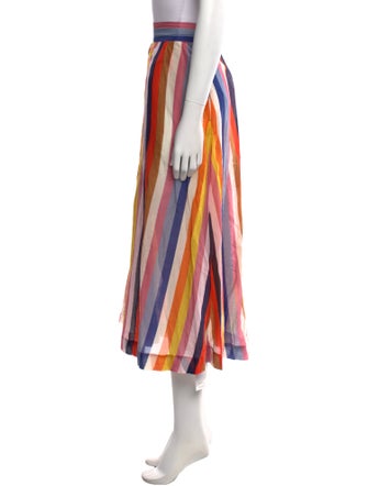 Xirena Striped Midi Length Skirt