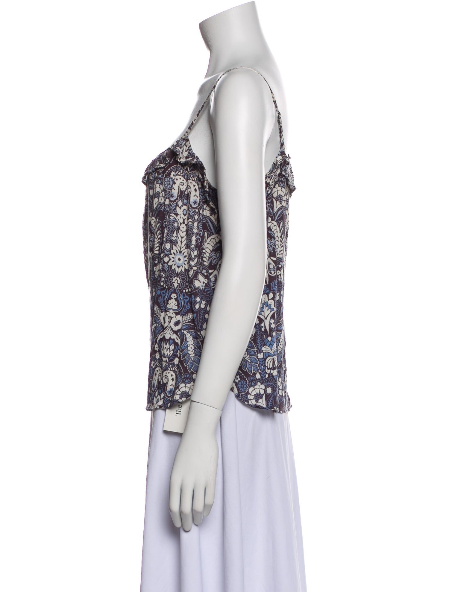 Xirena Floral Print Scoop Neck Top