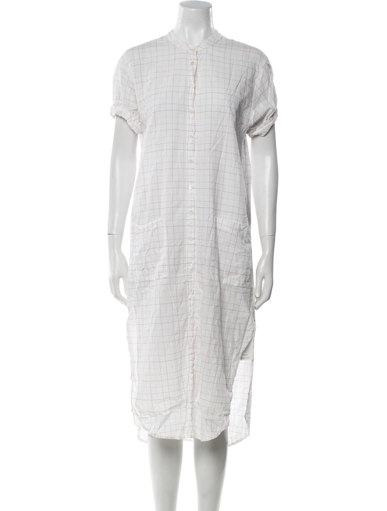 Xirena Plaid Print Midi Length Dress