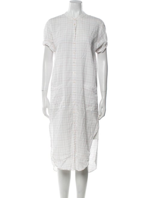 Xirena Plaid Print Midi Length Dress