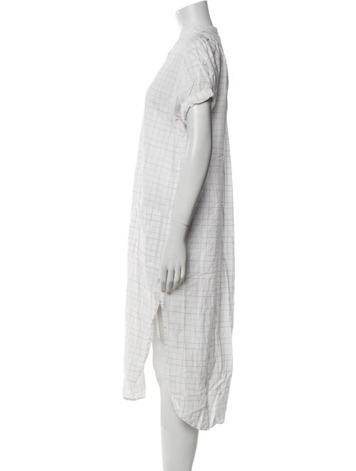 Xirena Plaid Print Midi Length Dress