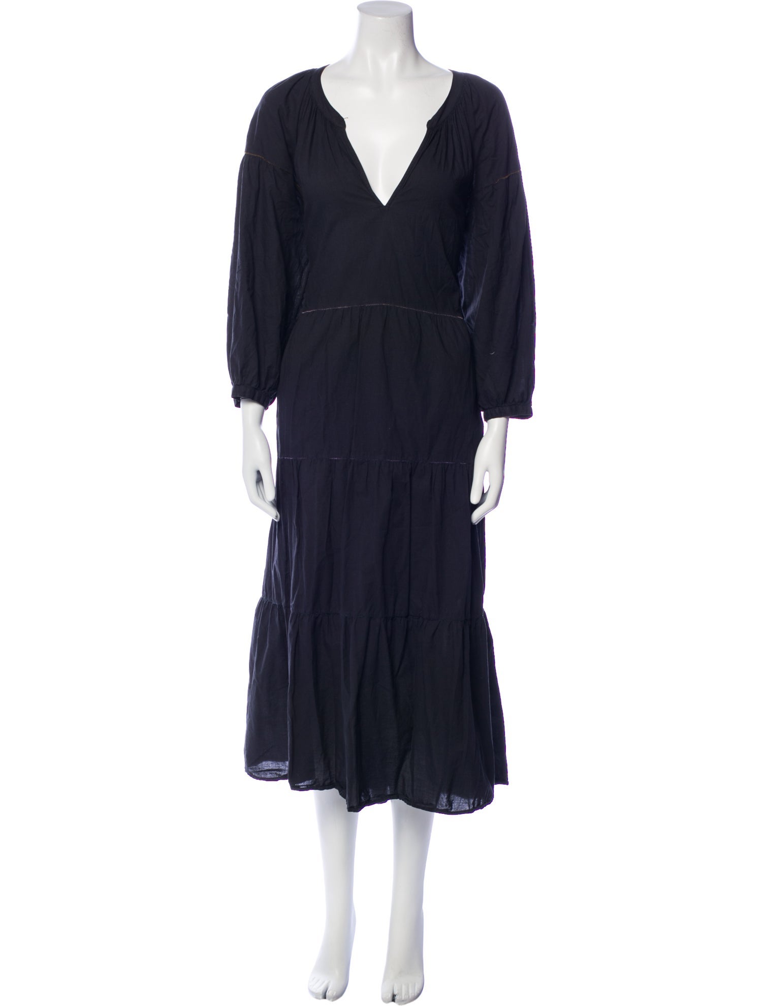 Xirena V-Neck Midi Length Dress