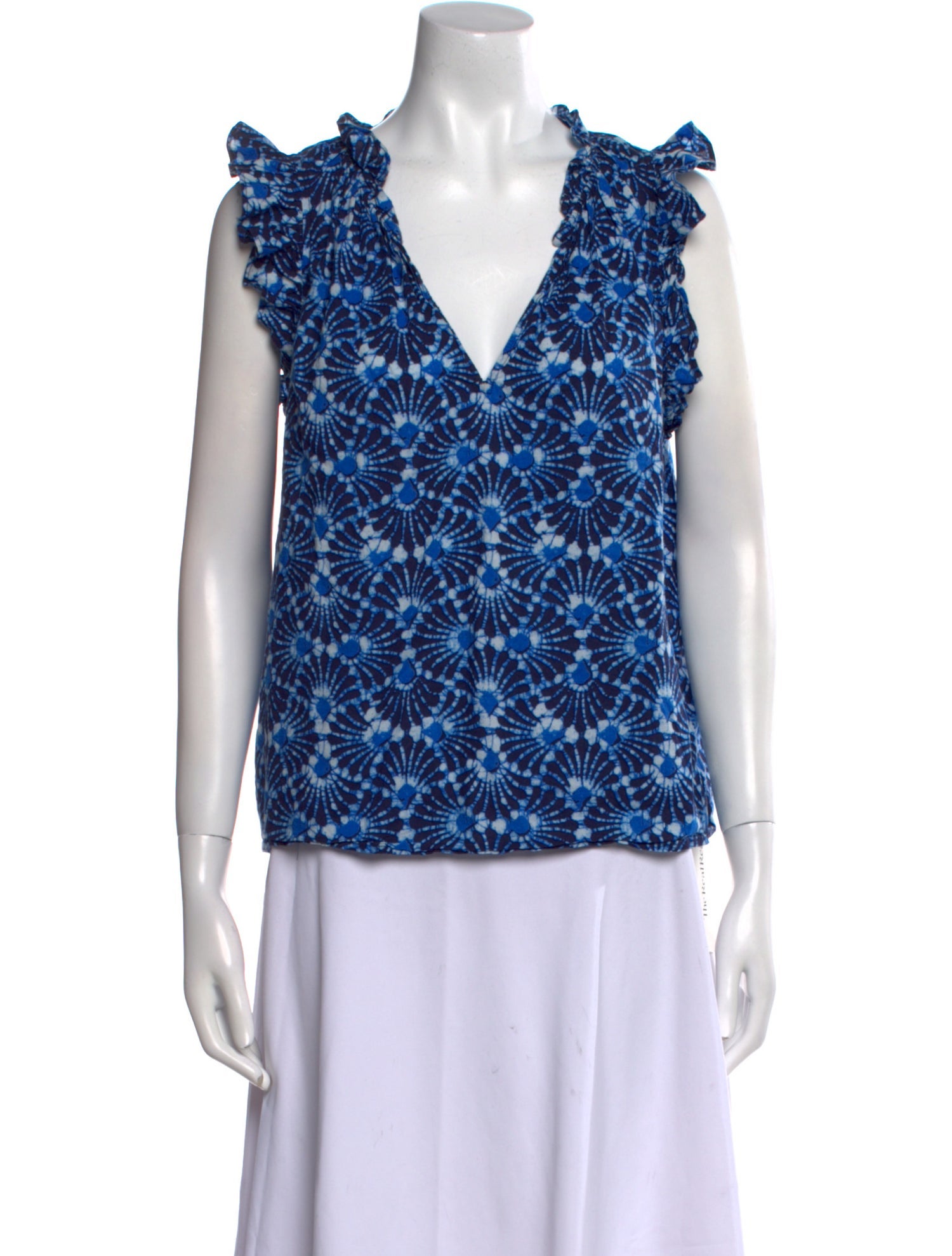 Xirena Floral Print V-Neck Blouse