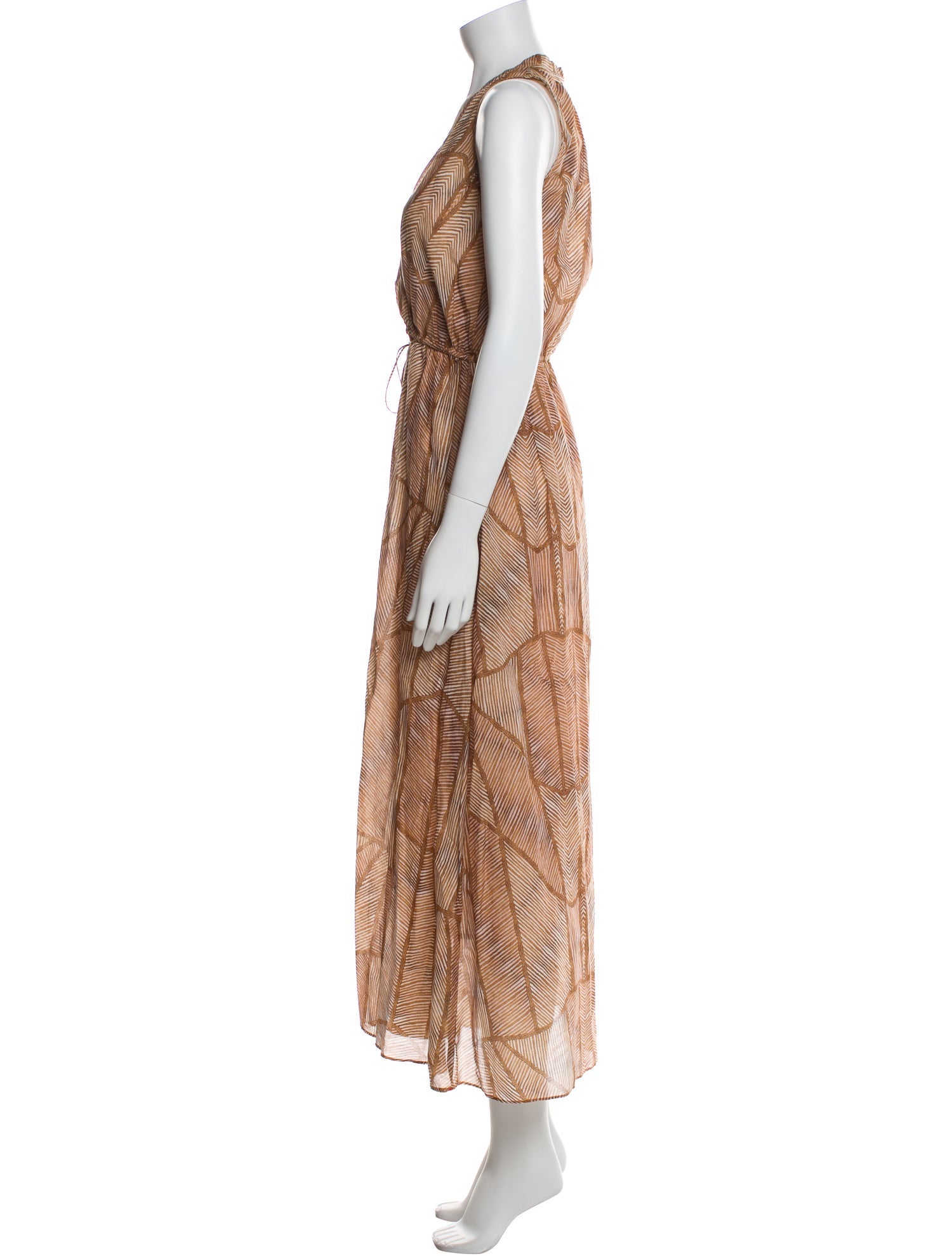 Xirena Striped Midi Length Dress