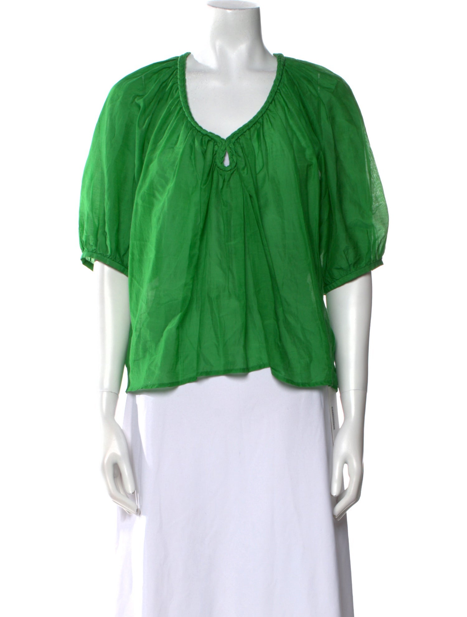 Xirena V-Neck Short Sleeve Crop Top