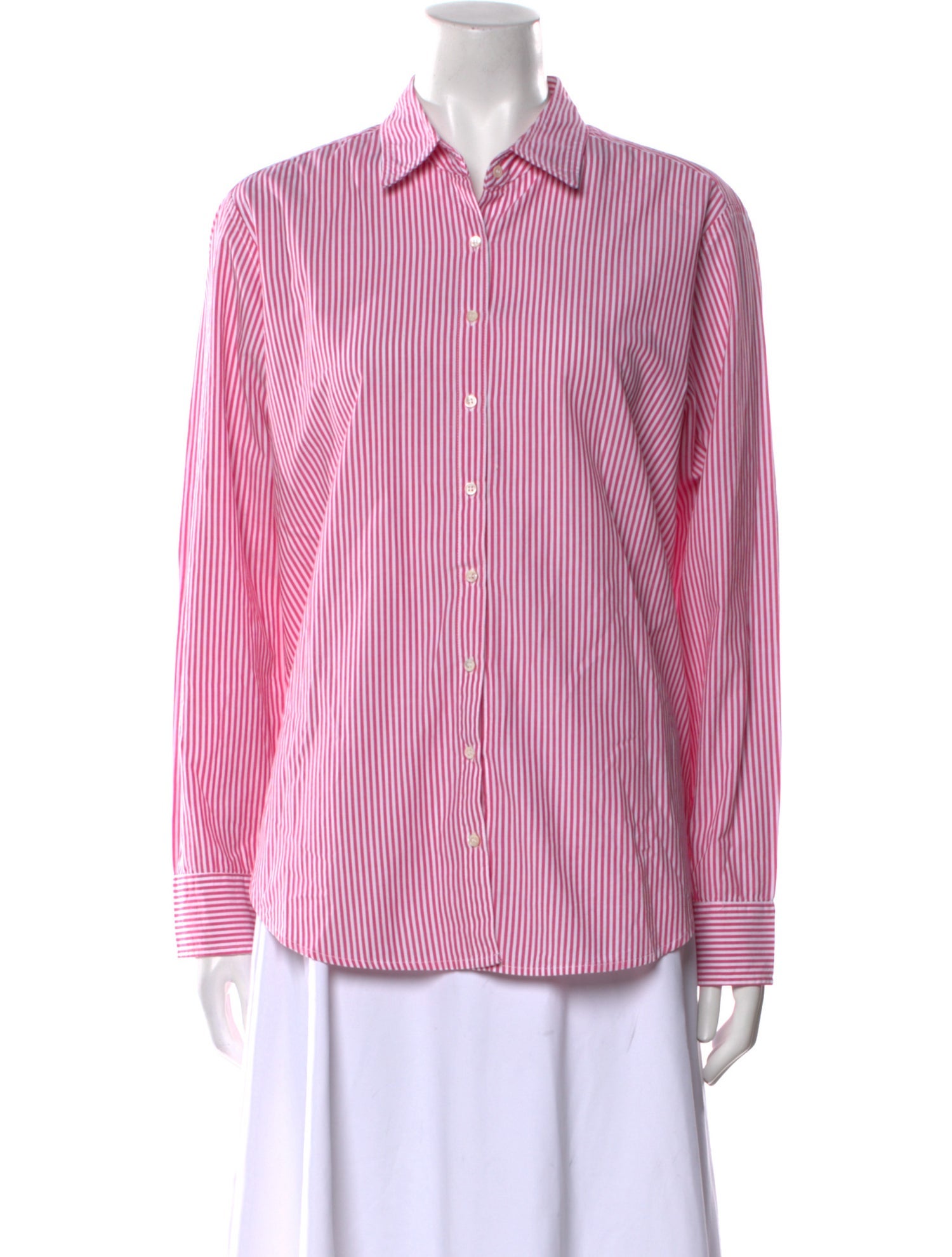Xirena Striped Long Sleeve Button-Up Top