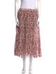 Xirena Floral Print Midi Length Skirt