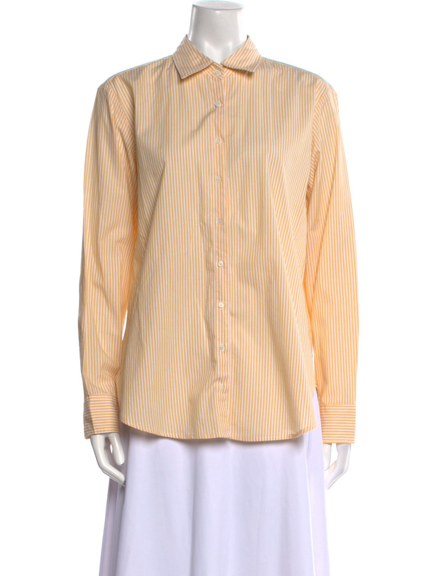 Xirena Striped Long Sleeve Button-Up Top