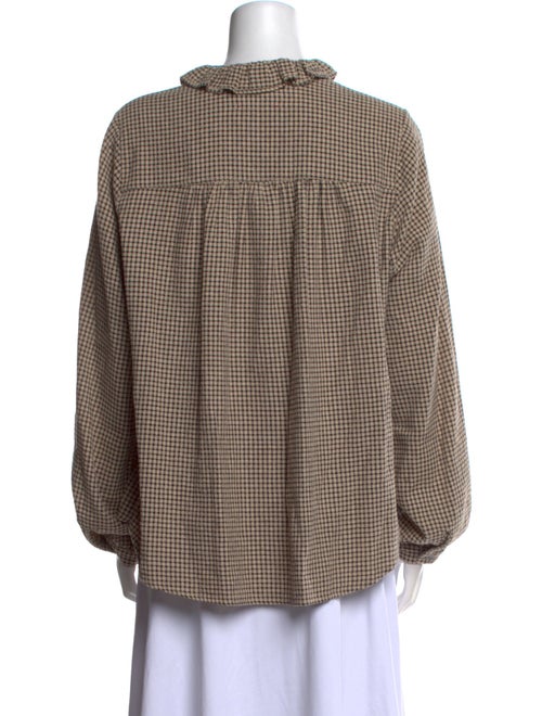 Xirena Plaid Print Mock Neck Sweatshirt