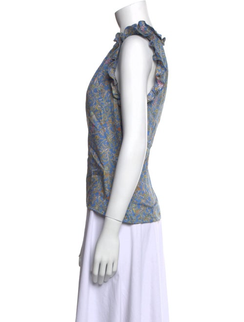 Xirena Printed V-Neck Top