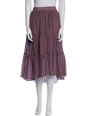 Xirena Printed Midi Length Skirt