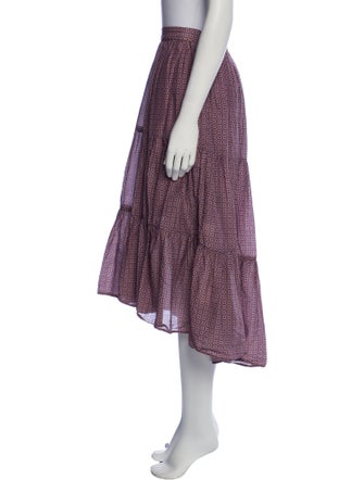 Xirena Printed Midi Length Skirt