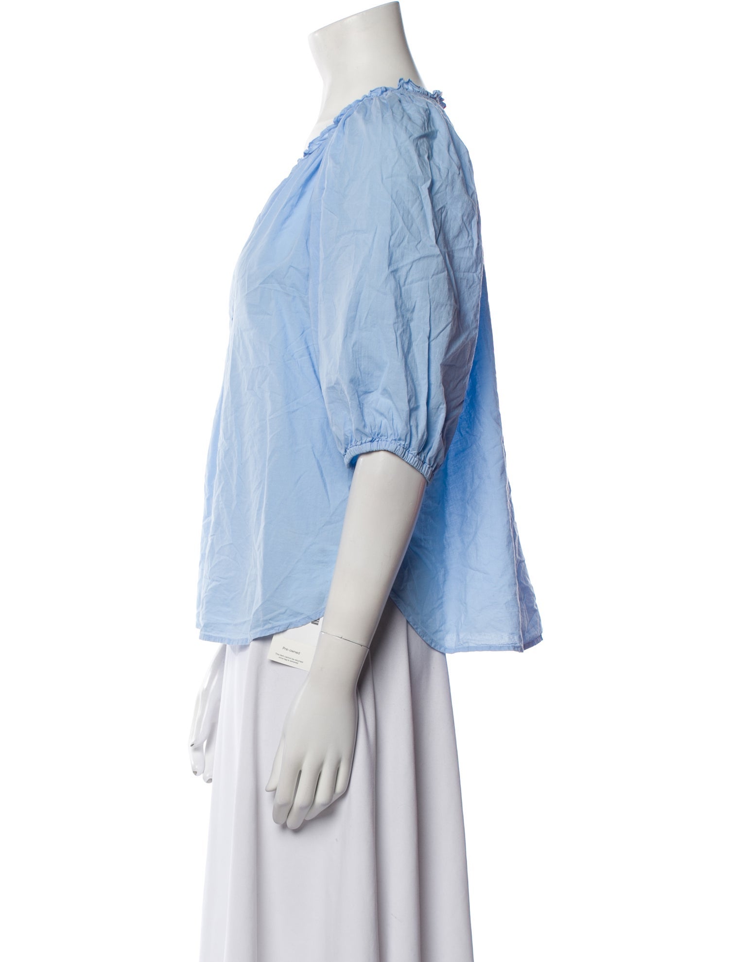 Xirena V-Neck Three-Quarter Sleeve Blouse