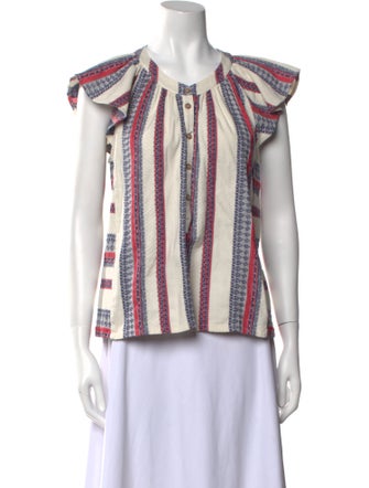 Xirena Striped Crew Neck Blouse