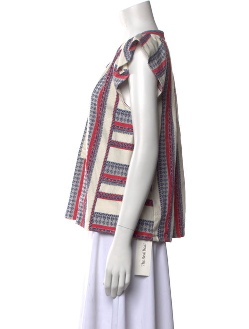 Xirena Striped Crew Neck Blouse